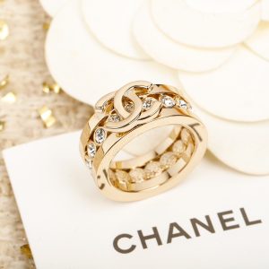 Chanel Full Diamond Wide Coco Ring