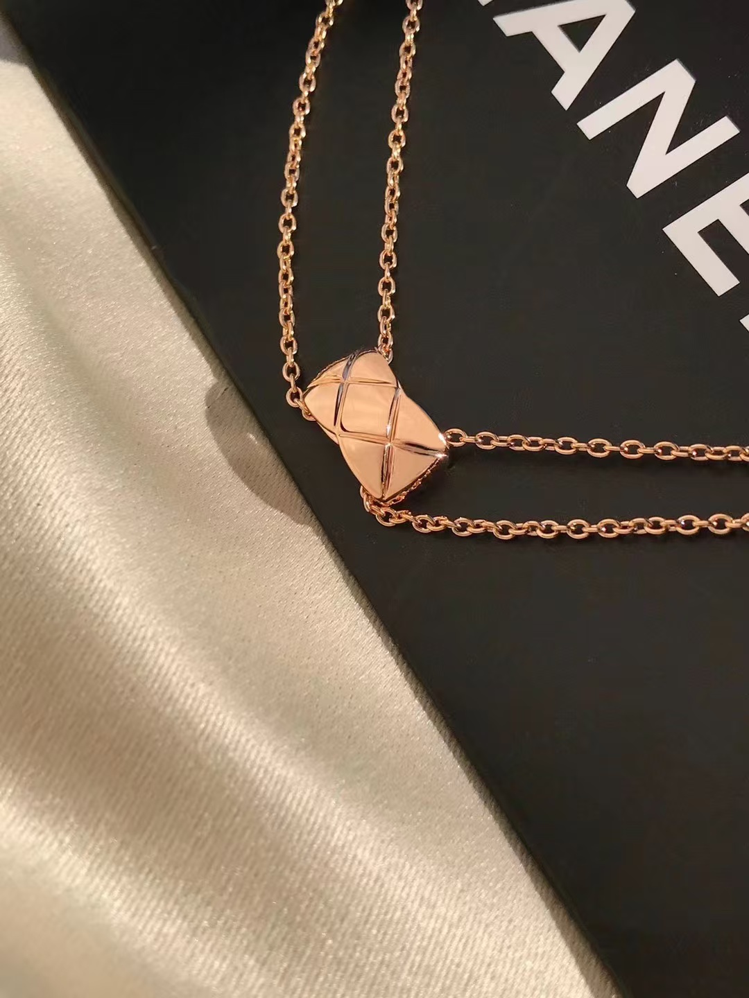 Chanel Coco Crush Rose Gold Necklace