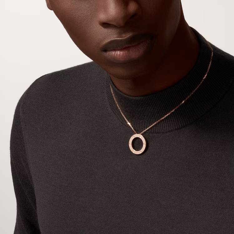 Cartier 3 Diamonds Paved Trinity Pendant Necklace - Image 5