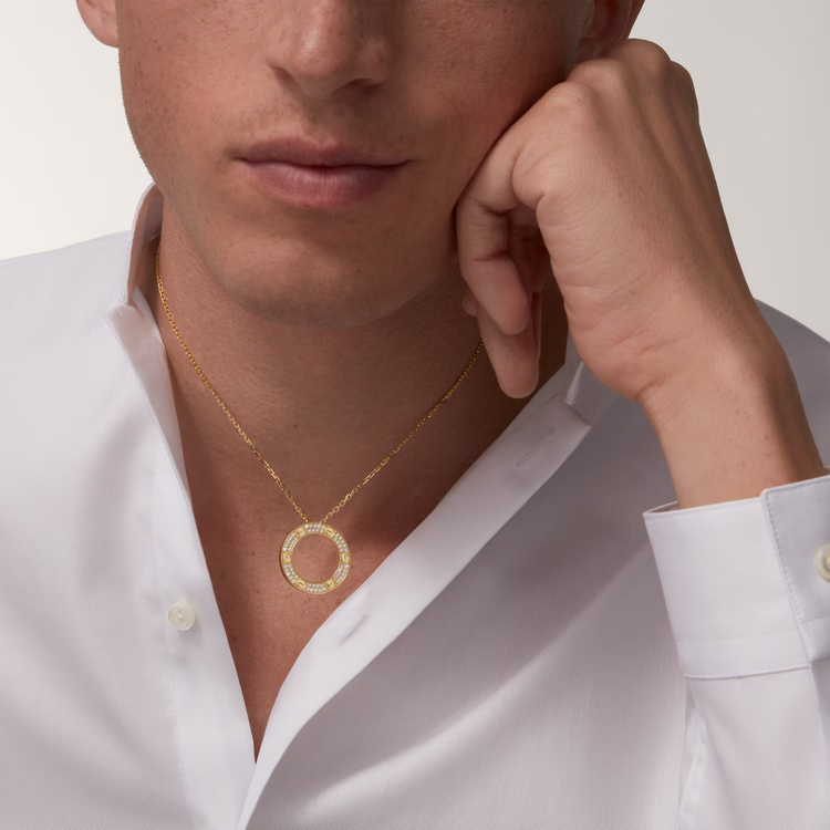 Cartier Diamond Paved LEVE LOVE Pendant Necklace - Image 10