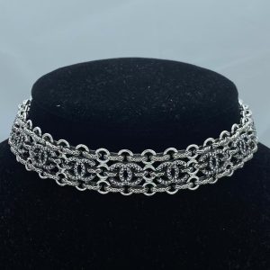 Chanel Dainty Woven Choker Necklace