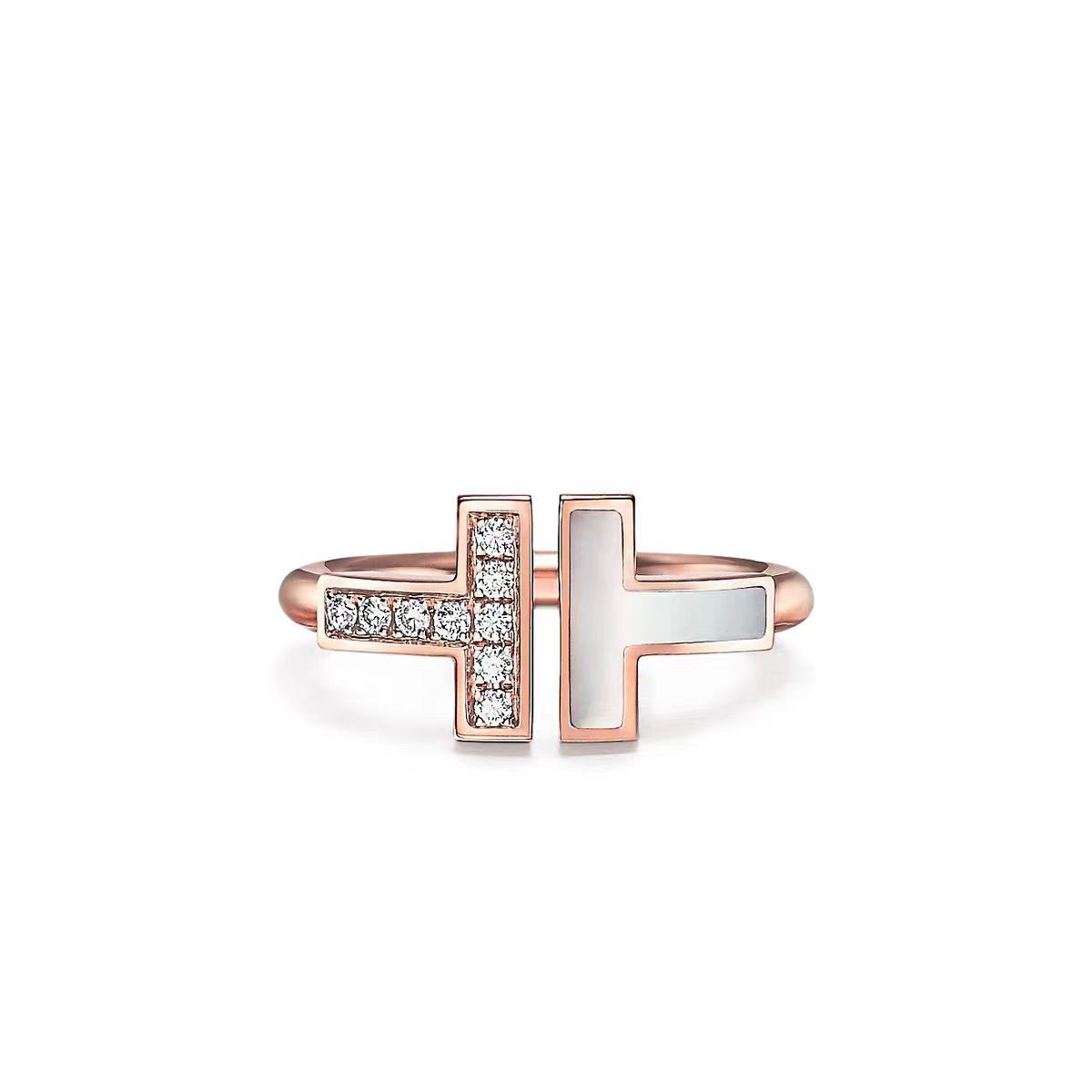 Tiffany Doube T Rings - Image 12