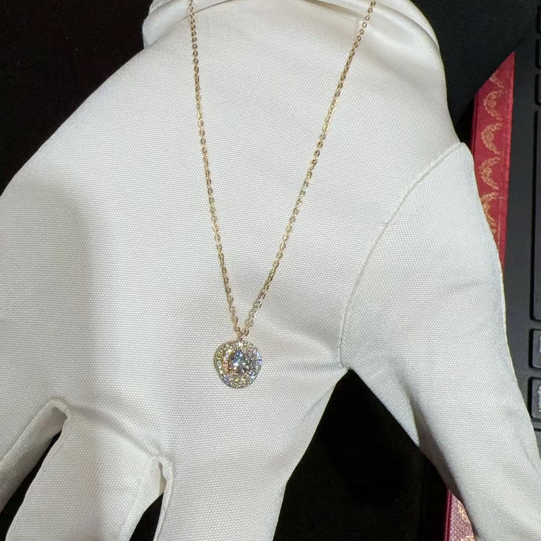 Cartier Full Diamond Paved Trinity Pendant Necklace - Image 10