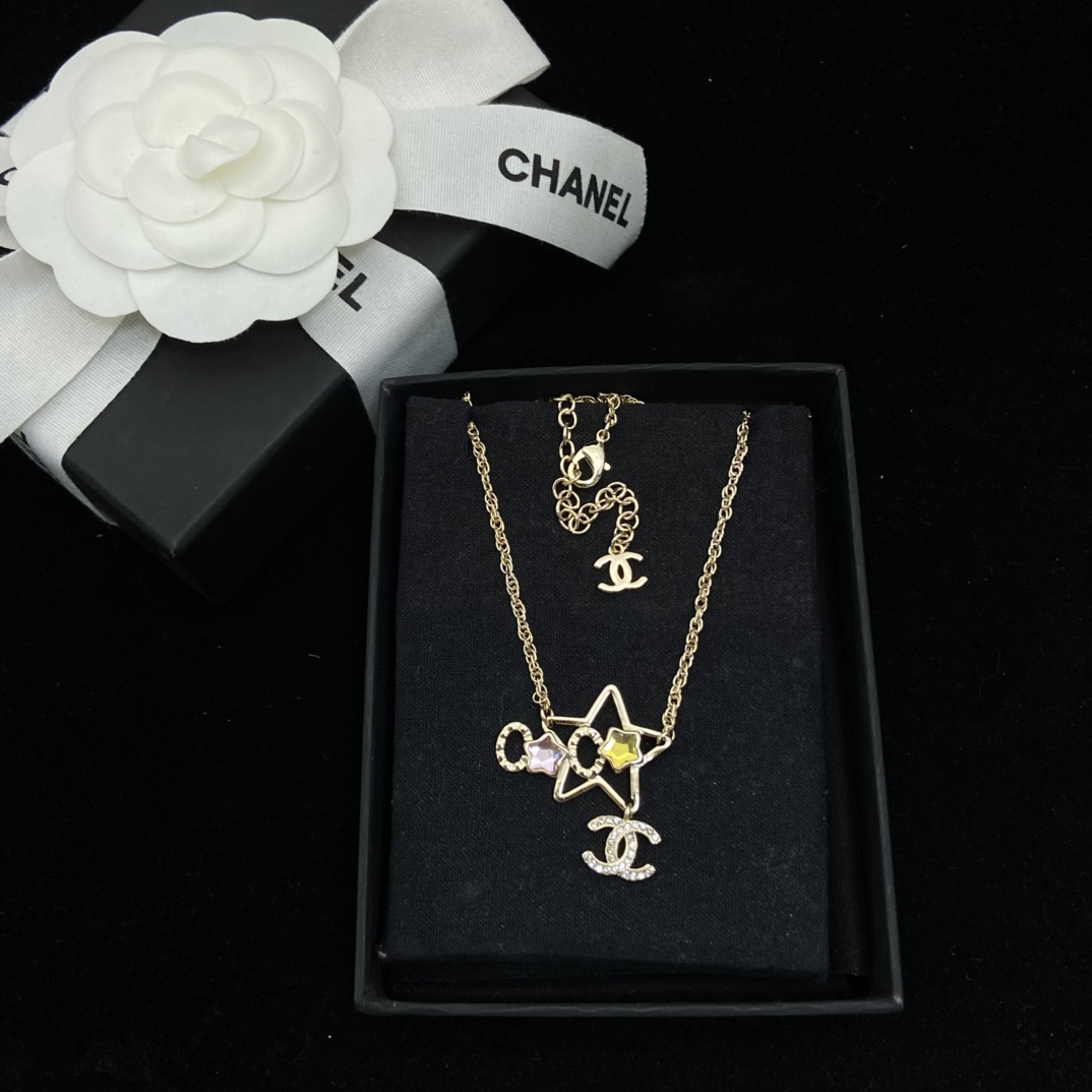 Chanel Dreamy Star Earrings Necklace - Image 3