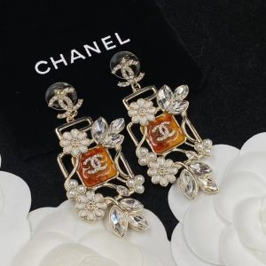 Chanel Vintage Blooming Flowers Earrings