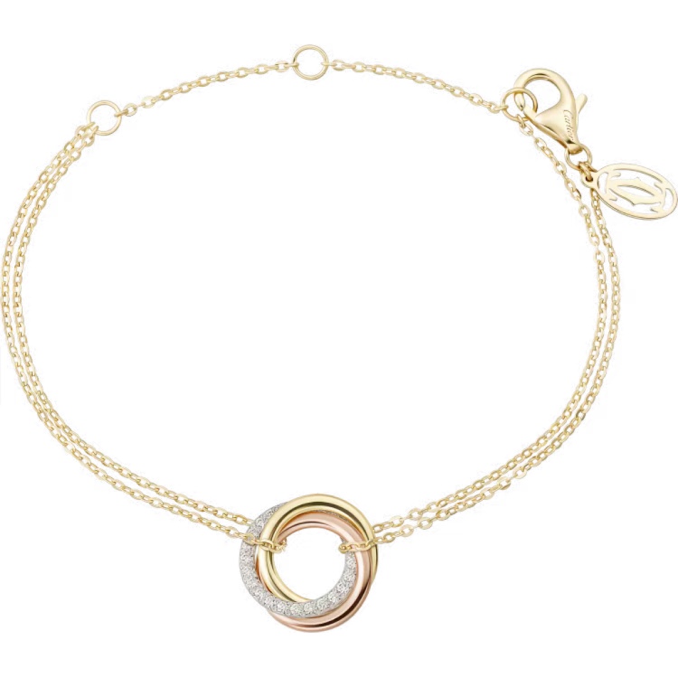 Cartier Diamond Trinity Chain Bracelet - Image 3