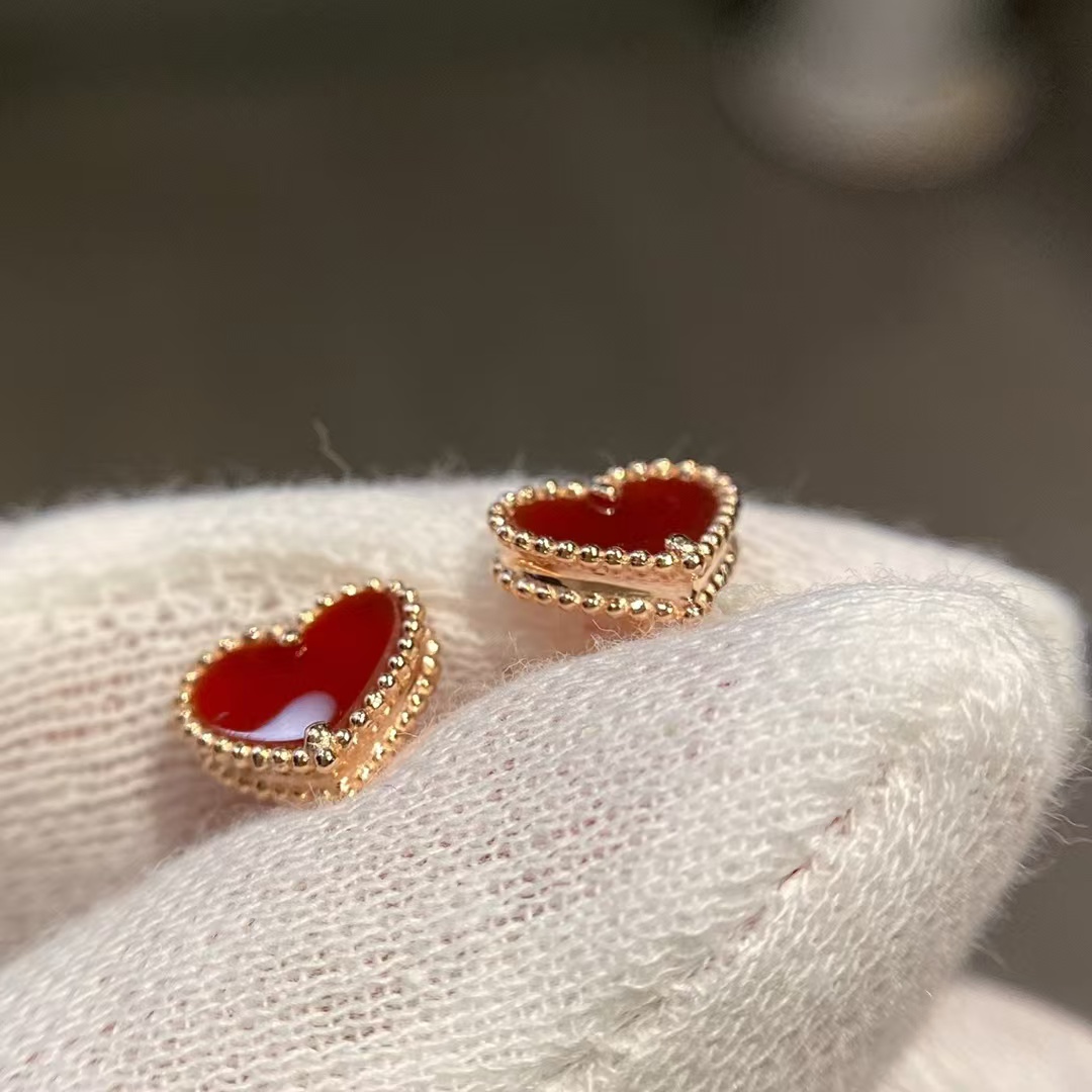 VCA Heart Stud Earrings