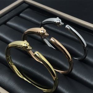 Cartier Smooth Panthère de Bracelet Open Cuff Bangle