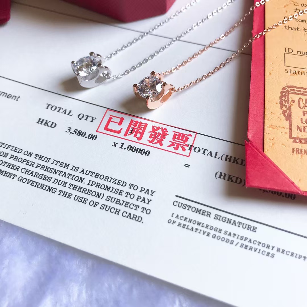 Cartier Diamond Pendant Necklace - Image 6