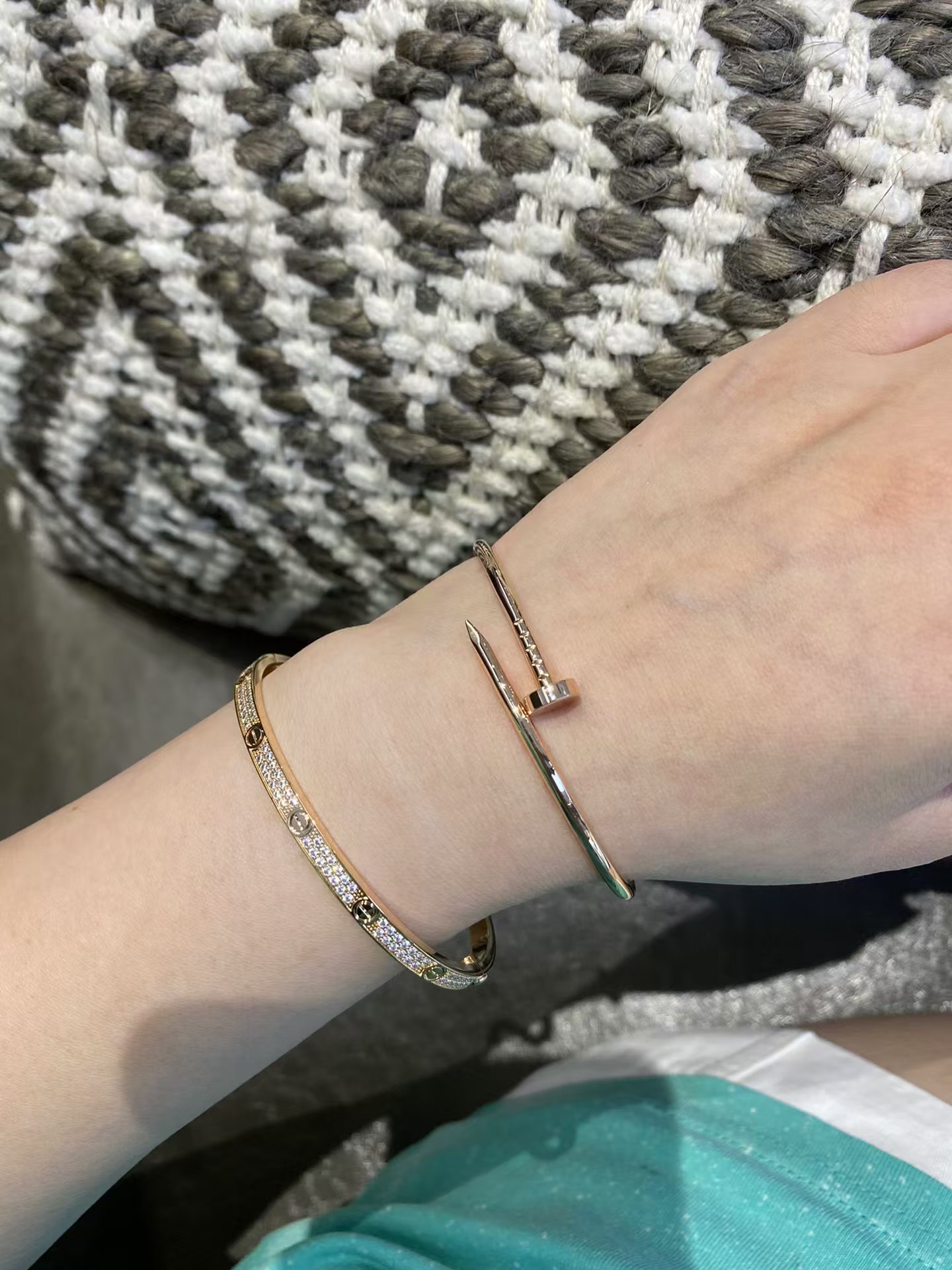 Cartier Diamond Paved LOVE Bracelet Bangle - Image 2