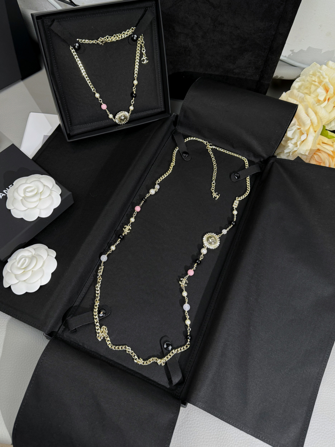 Chanel Sun Flower Pendant Long Necklace - Image 4