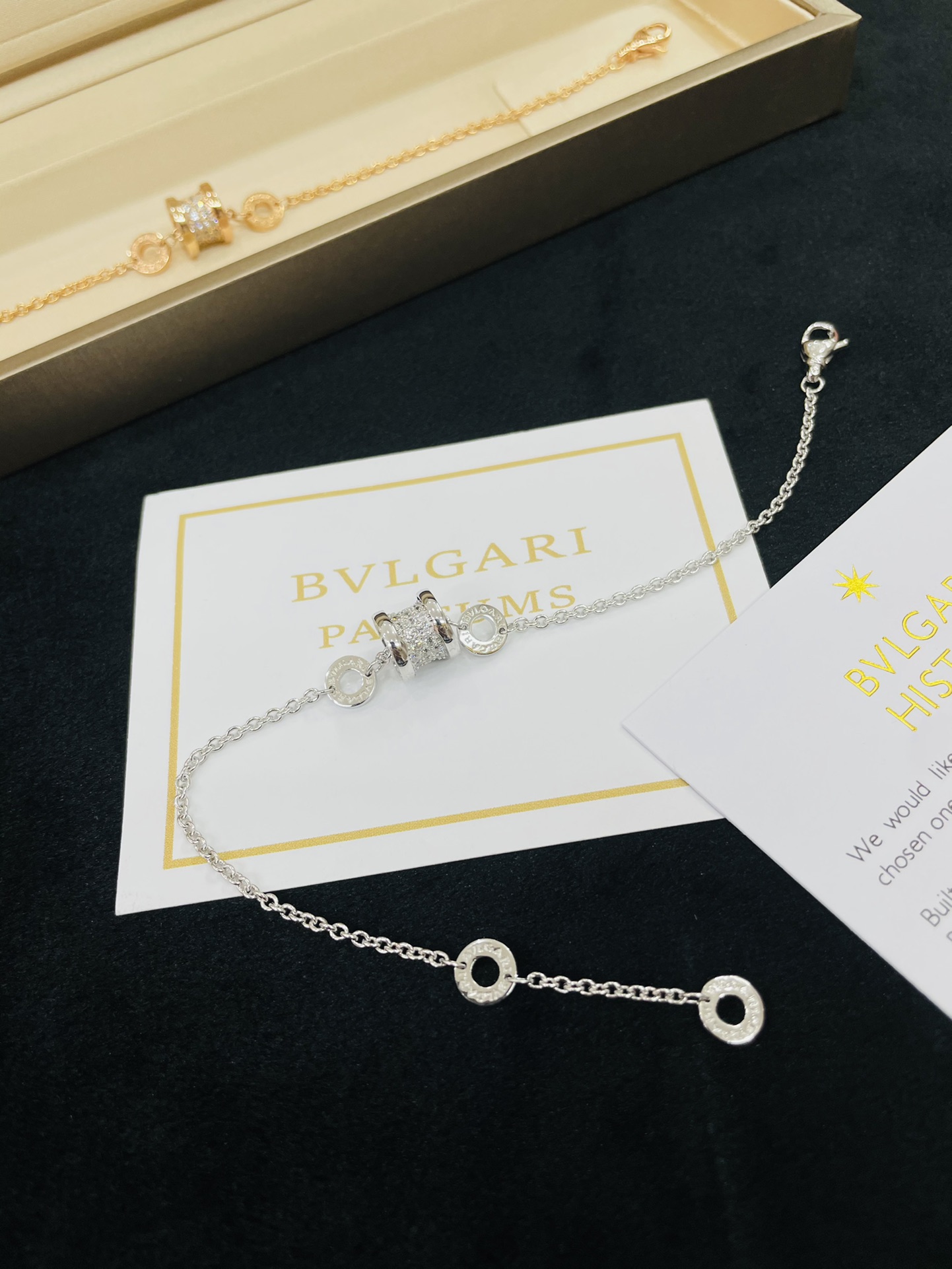 Dupe Bvlgari Diamond Paved B.zero1 Bracelet - Image 6