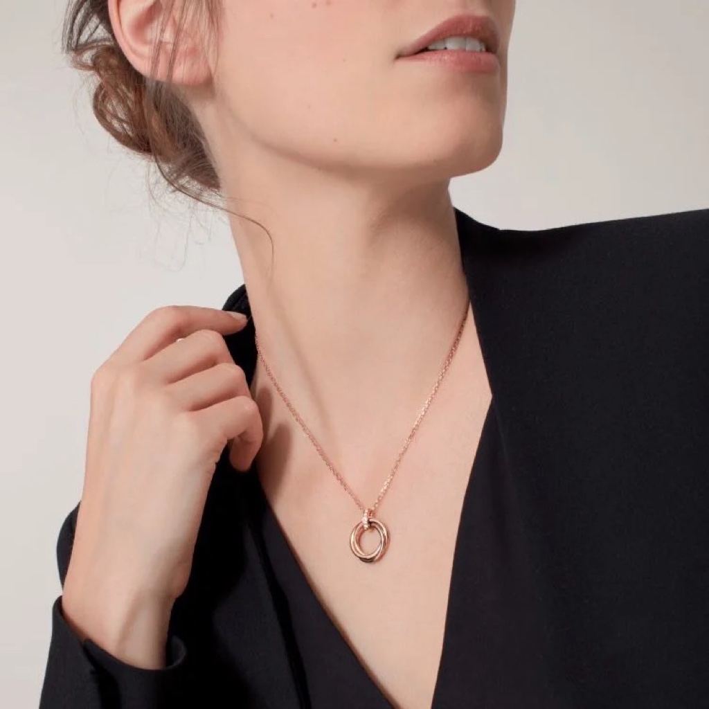 Cartier Mixed Three Metal Color Trinity Necklace - Image 2
