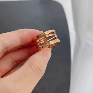 Bvlgari Wide Band Hollow B.zero1 Ring