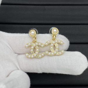 Chanel Pearl Double C Earrings