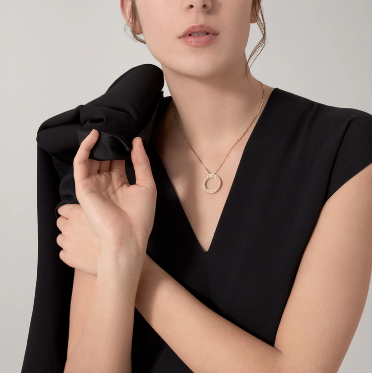 Cartier Diamond Paved LEVE LOVE Pendant Necklace - Image 8