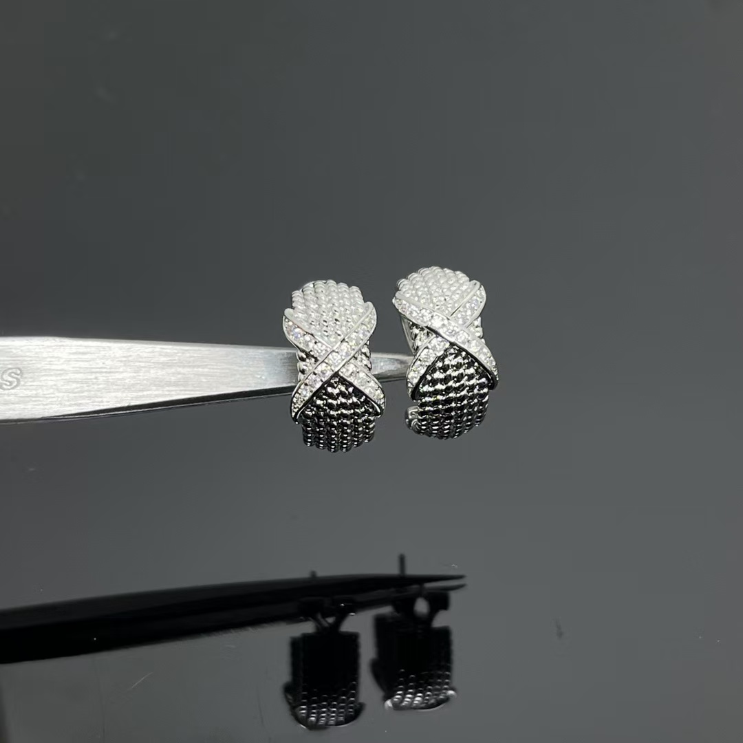 Tiffany Rope Six-Row Ear Clips Earrings - Image 6