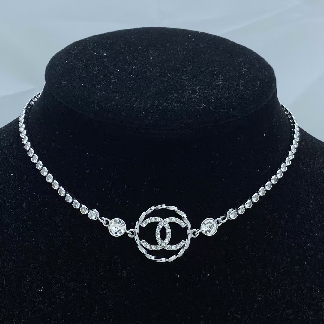 Chanel Coco Rhinestone Strass Necklace