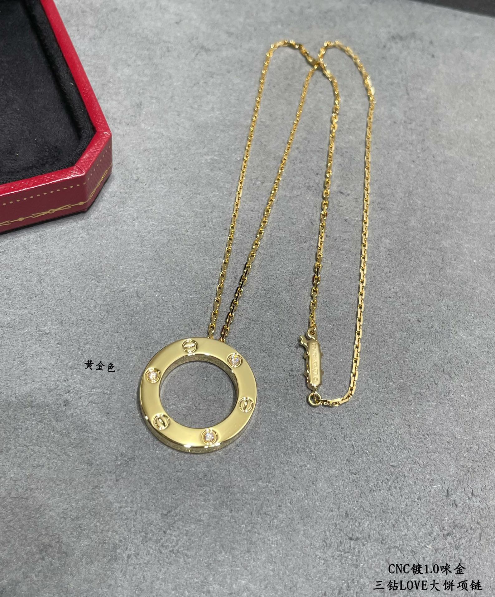 Cartier 3 Diamonds Paved Trinity Pendant Necklace - Image 10