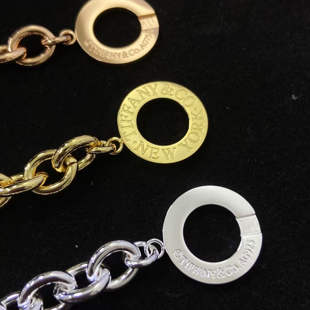 Tiffany Heart Charm OT Clasp Bracelet - Image 6