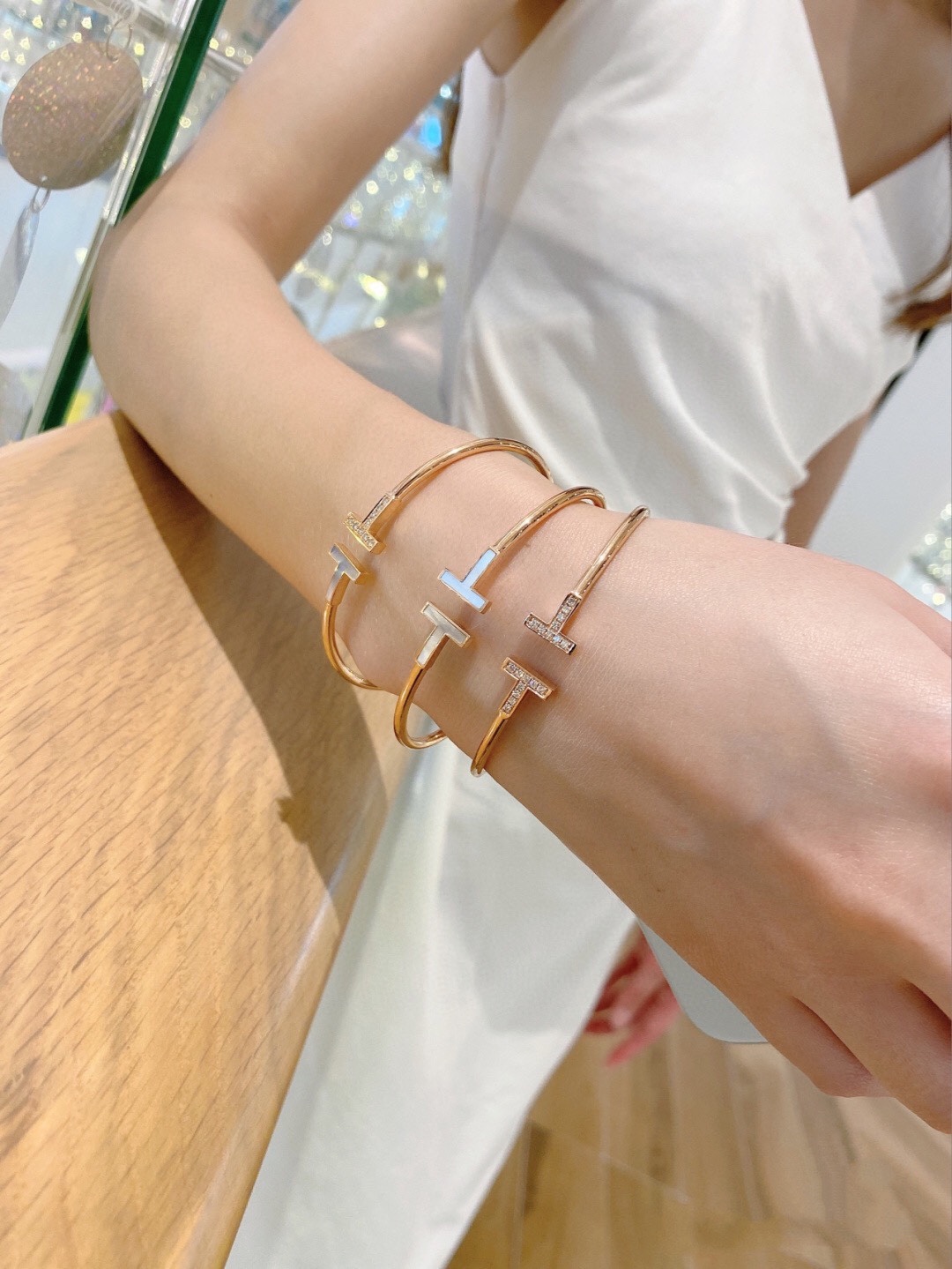 Tiffany Open Cuff Double T Bangle Bracelet - Image 8