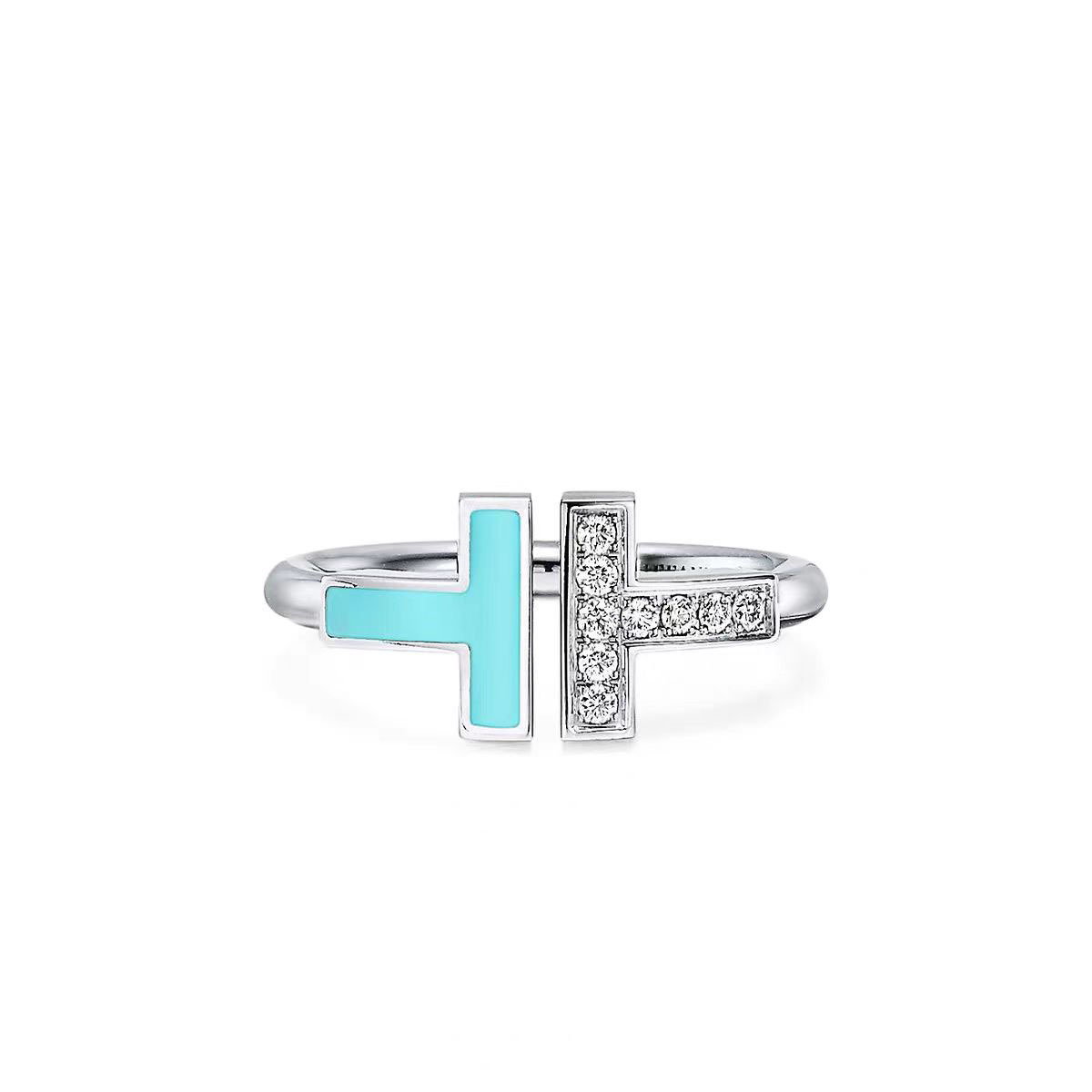 Tiffany Doube T Rings - Image 11