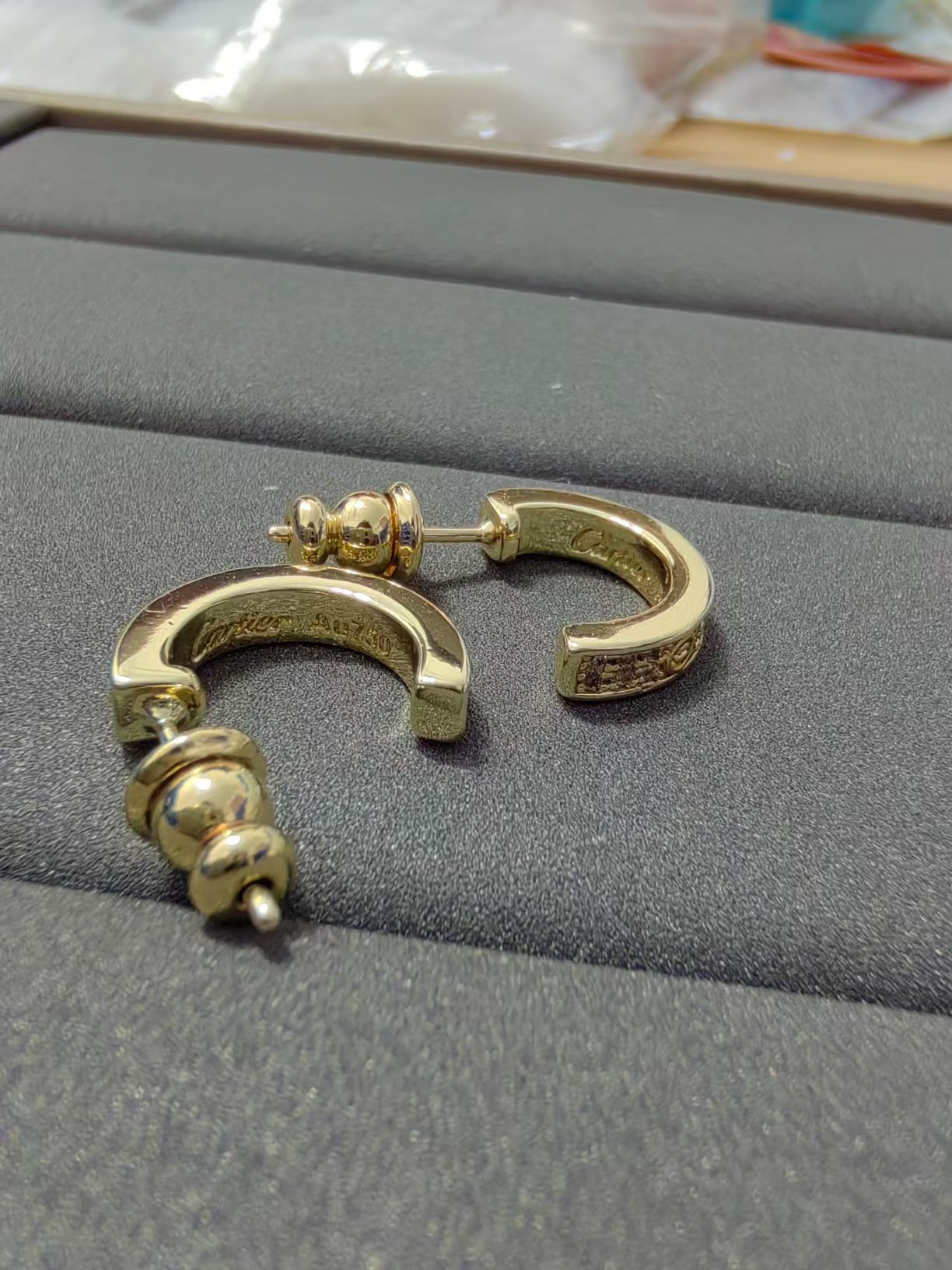 Cartier C Shape Earrings - Image 3