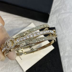Chanel Coco Crush 3 Stacked Bracelets Bangles