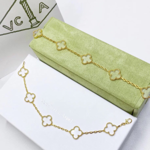 VCA Transparent Crystal Alhambra Bracelets, 5 Motifs