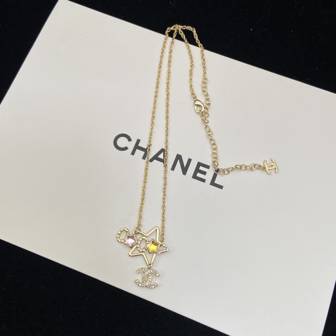 Chanel Dreamy Star Earrings Necklace - Image 8