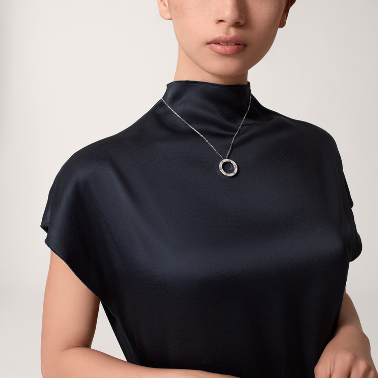 Cartier Diamond Paved LEVE LOVE Pendant Necklace - Image 7
