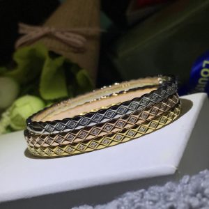 Chanel Coco Crush Rhombic Diamond Paved Bangle Bracelet