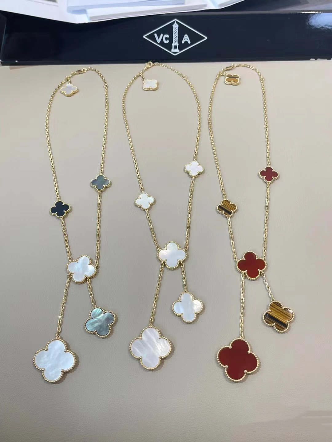 VCA Clover Magic Alhambra Necklace, 6 Motifs - Image 2
