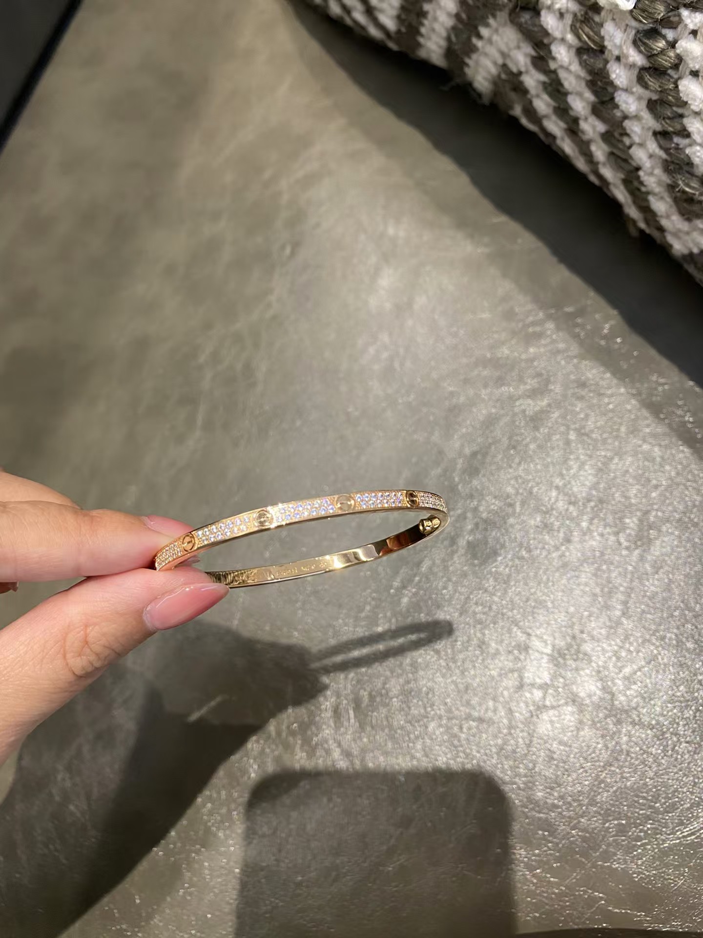Cartier Diamond Paved LOVE Bracelet Bangle - Image 6