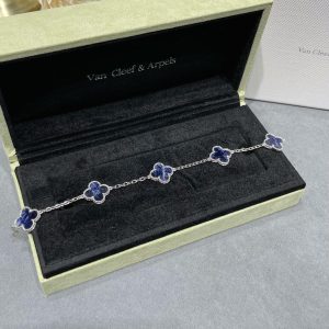VCA Pietersite Vintage Alhambra Bracelet, 5 Motifs